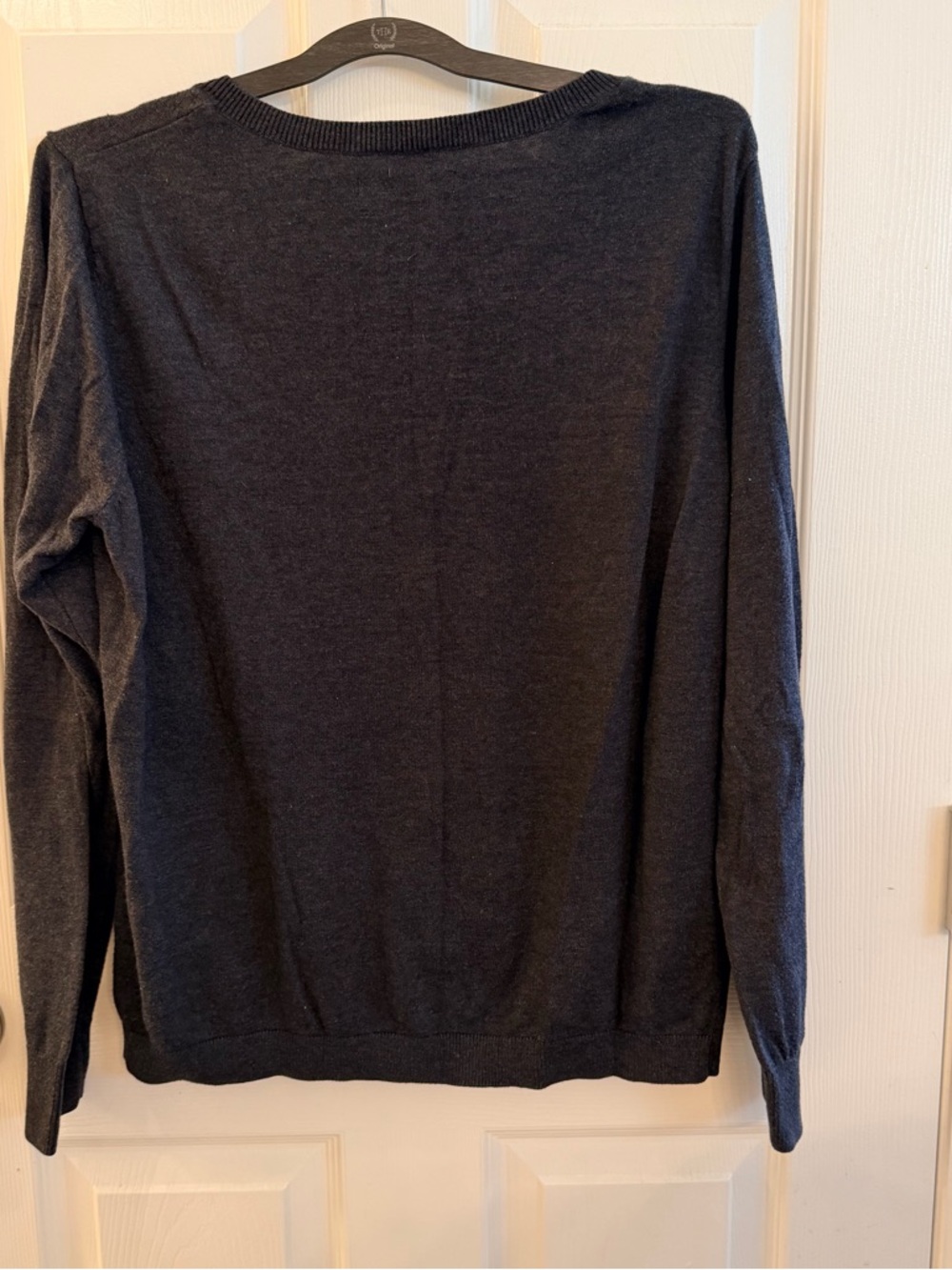 Old Navy Women's Charcoal Gray Zip Cardigan - Picture 5 of 5